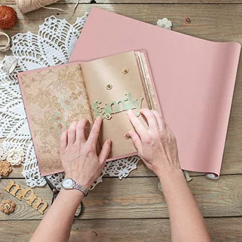 PerKoop Book Cloth for Bookbinding 40x16 Inch | Vibrant Pink Suede Fabric thumbnail 5