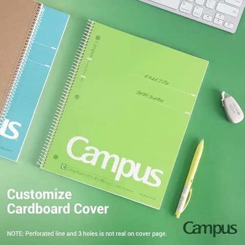 KOKUYO Spiral Notebooks 3 Pack 10-1/2" x 8" College Ruled | Durable Spiral Binding for Long-Term Use thumbnail 5
