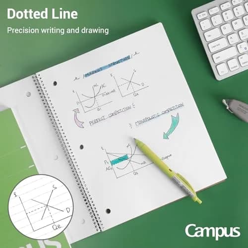 KOKUYO Spiral Notebooks 3 Pack 10-1/2" x 8" College Ruled | Durable Spiral Binding for Long-Term Use thumbnail 7