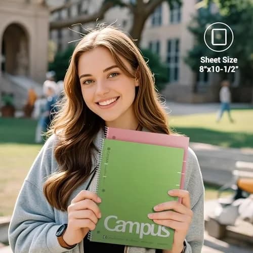 KOKUYO Spiral Notebooks 3 Pack 10-1/2" x 8" College Ruled | Durable Spiral Binding for Long-Term Use thumbnail 8