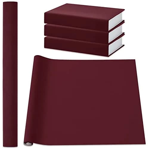 PerKoop Book Cloth Fabric Surface 40x16 Inch Dark Red | Classic Bookbinding Material thumbnail 1