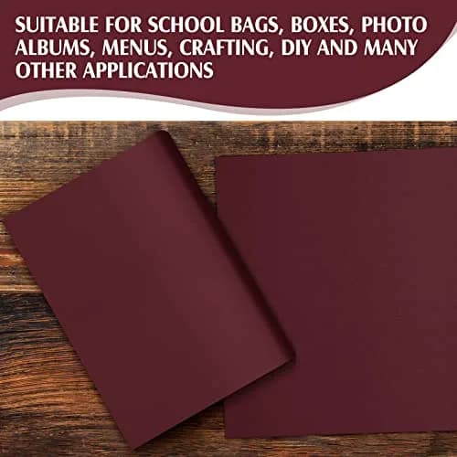 PerKoop Book Cloth Fabric Surface 40x16 Inch Dark Red | Classic Bookbinding Material thumbnail 6