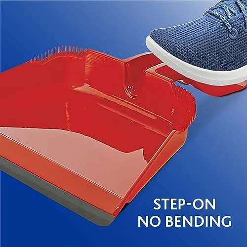 O-Cedar One Sweep Broom & Step-On Dustpan Set | Patented Wave Bristles Remove Over 99% of Dirt in One Pass | Lightweight & Quiet for Pet-Friendly Cleaning thumbnail 9