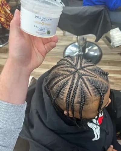 Peruvian white Braid, Loc, and Edge Gel EXTRA HOLD 16 oz | Anti-Frizz & No Flaking for Natural & Relaxed Hair thumbnail 6