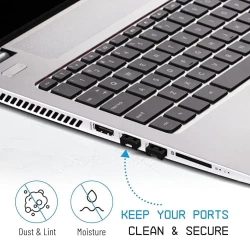 PortPlugs USB-A Port Blockers (10-Pack) with Key Lock | Prevent Data Theft & Dust thumbnail 5