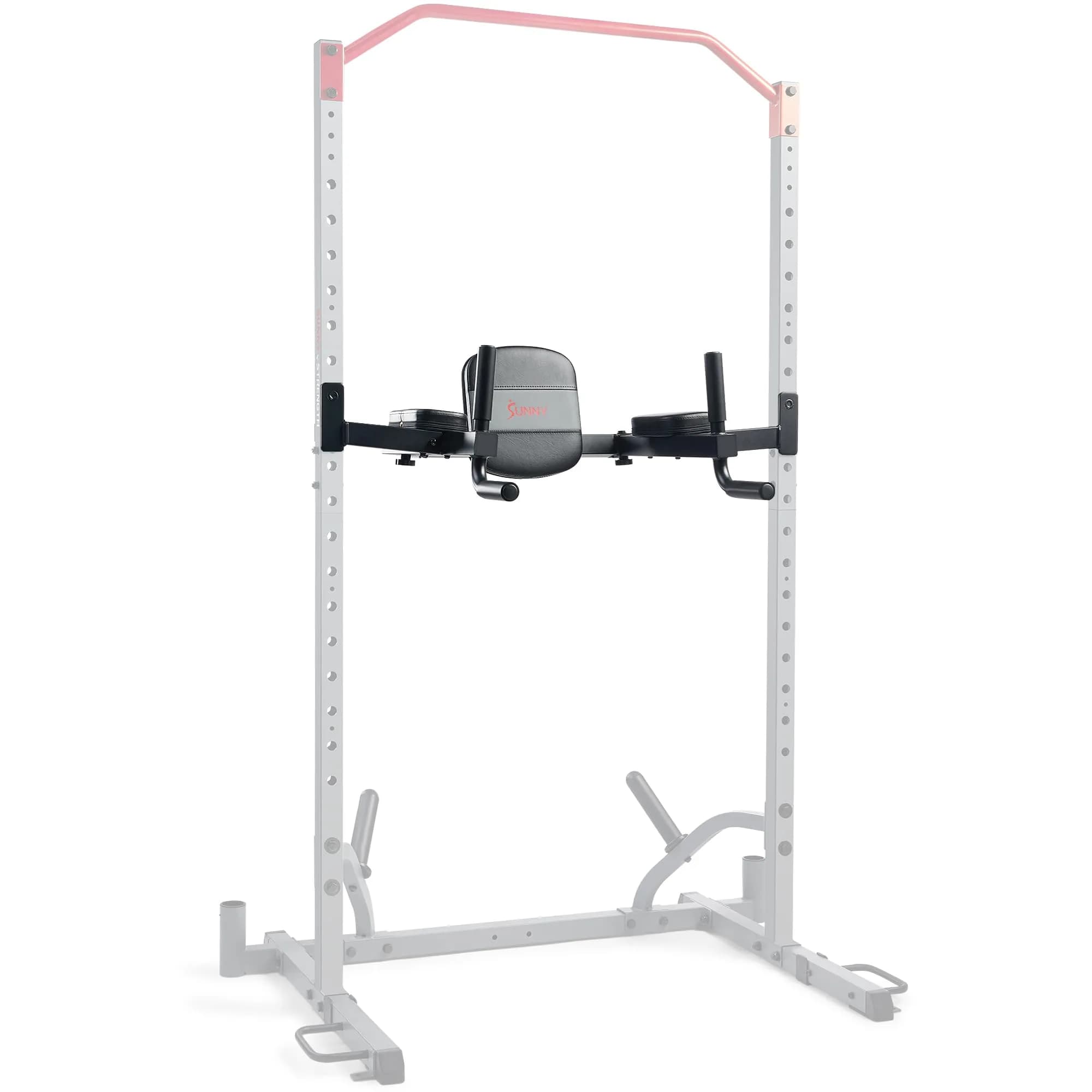 Sunny Health & Fitness Dip Station Core Attachment SF-XFA008 | 26.7 lb (12.1 kg) Capacity | Fits 2"x2" Racks — Captain's Chair