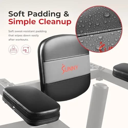 Sunny Health & Fitness Dip Station Core Attachment SF-XFA008 | 26.7 lb (12.1 kg) Capacity | Fits 2"x2" Racks thumbnail 5