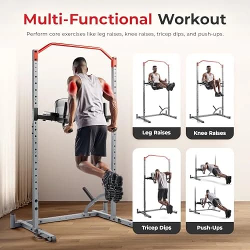 Sunny Health & Fitness Dip Station Core Attachment SF-XFA008 | 26.7 lb (12.1 kg) Capacity | Fits 2"x2" Racks thumbnail 2