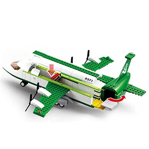 ENHANA City Airplane Station Building Blocks 383 Pieces | STEM Learning Toy for Kids 6-12 thumbnail 4