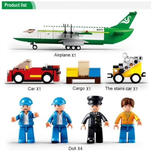 ENHANA City Airplane Station Building Blocks 383 Pieces | STEM Learning Toy for Kids 6-12 thumbnail 6