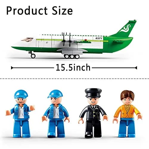 ENHANA City Airplane Station Building Blocks 383 Pieces | STEM Learning Toy for Kids 6-12 thumbnail 7