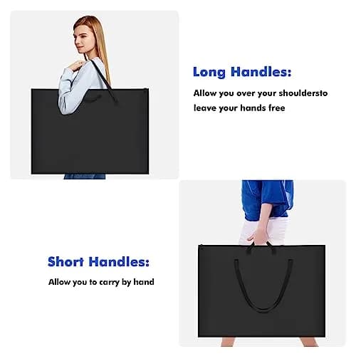 ZKOO Art Portfolio Bag 18 x 24 Inch Black | Lightweight, Waterproof, and Easy to Carry thumbnail 9