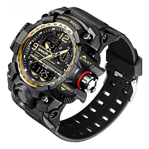 AIMES Men's Military Watch 54mm (2.12 inch) | Dual Time Analog-Digital Sports Watch with Alarm & Stopwatch thumbnail 2