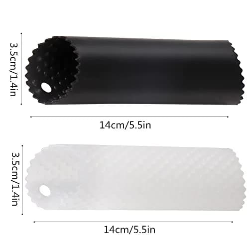 Sinnsally Silicone Tube Garlic Peeler Roller, Black & Clear | Easy Quick Garlic Skin Remover thumbnail 7