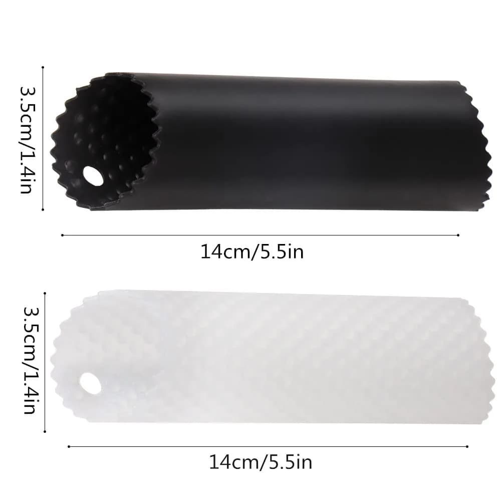 Sinnsally Silicone Tube Garlic Peeler Roller, Black & Clear | Easy Quick Garlic Skin Remover - view 7