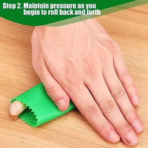 Sinnsally Silicone Garlic Peeler Roller Tube 15cm (5.5 inches) | Easy Quick Garlic Skin Remover thumbnail 3