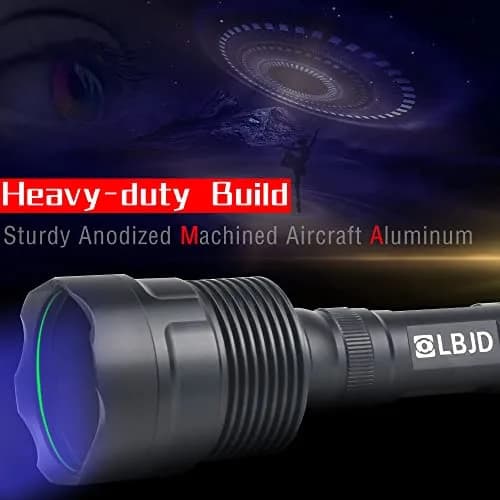 LBJD 365NM UV Black Light Flashlite 8.6'' 11.4'' | High Power UV Blacklight for Pet Urine Detection thumbnail 6