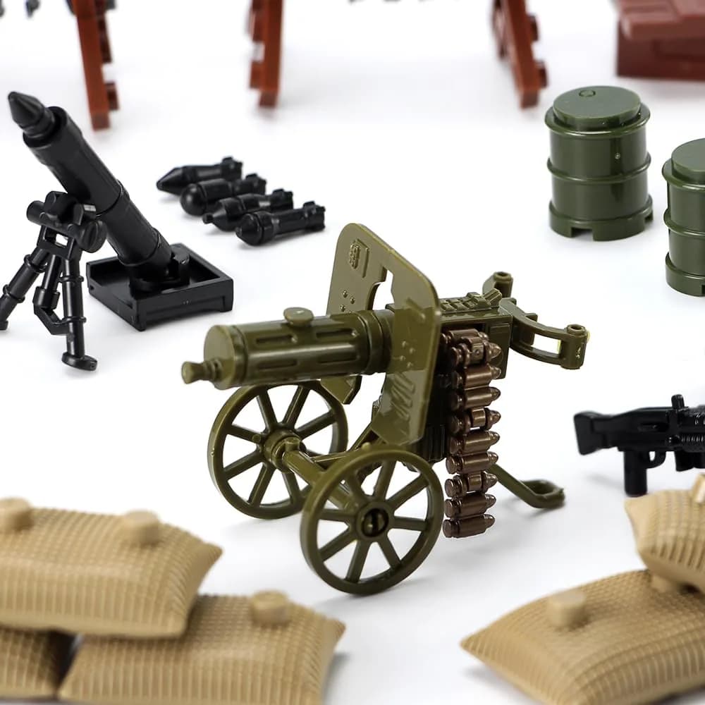 Feleph WW2 Weapons Pack Military US Army Set Gear Piece Kit for Soldier Figures 16.1cm (6.3in) | Compatible with Major Brands - view 5