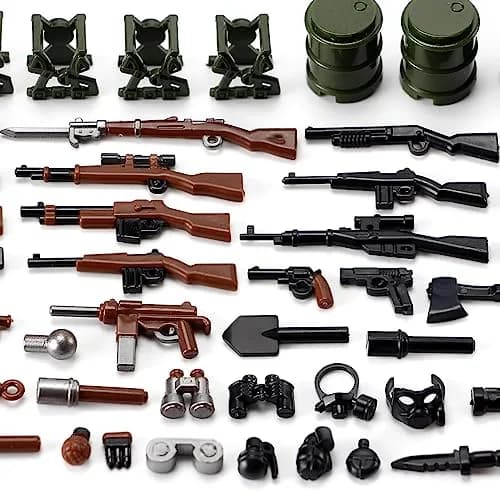 Feleph WW2 Weapons Pack Military US Army Set Gear Piece Kit for Soldier Figures 16.1cm (6.3in) | Compatible with Major Brands thumbnail 6