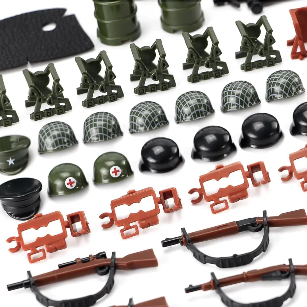 Feleph WW2 Weapons Pack Military US Army Set Gear Piece Kit for Soldier Figures 16.1cm (6.3in) | Compatible with Major Brands - view 2