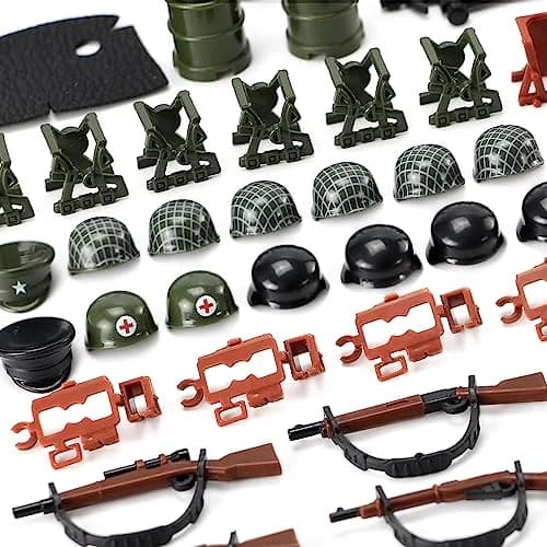 Feleph WW2 Weapons Pack Military US Army Set Gear Piece Kit for Soldier Figures 16.1cm (6.3in) | Compatible with Major Brands thumbnail 2