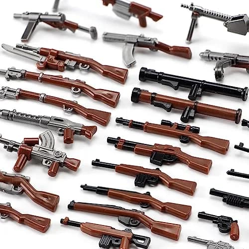 Feleph WW2 Weapons Pack Military US Army Set Gear Piece Kit for Soldier Figures 16.1cm (6.3in) | Compatible with Major Brands thumbnail 3