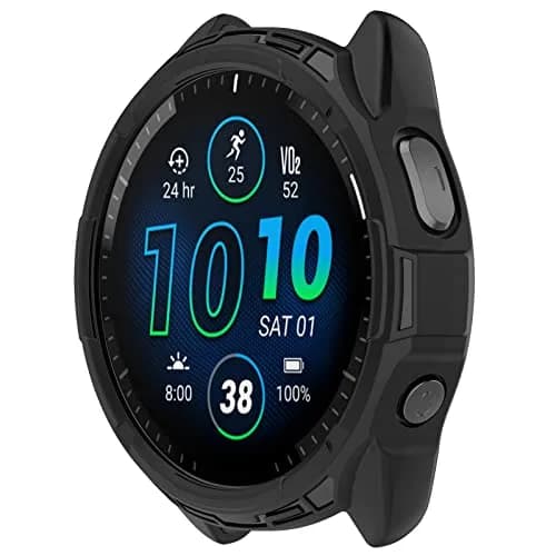 MOTONG TPU Protective Case for Garmin Forerunner 965 | Black, 5cm (2in) thumbnail 2
