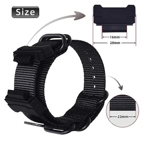 uEmoh Nylon Watch Band Replacement for Casio G-Shock 16mm | Water-Resistant & Durable (70-120c) thumbnail 4