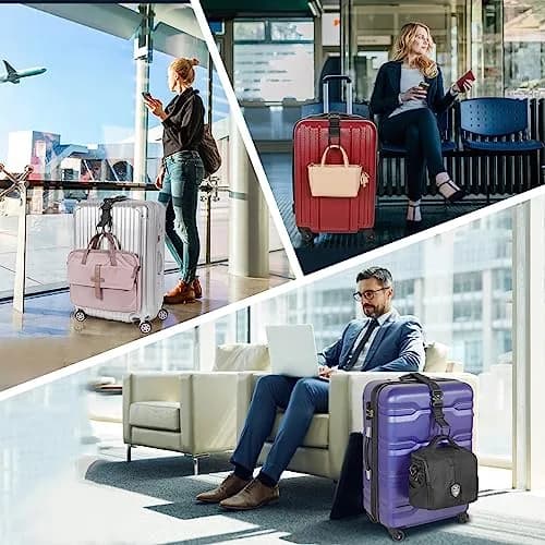 Vigorport Luggage Hook Strap, J Hook for Add A Bag Travel Essential | Heavy Duty Adjustable Nylon Webbing (70-120c) thumbnail 5
