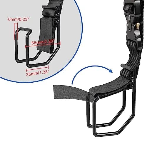 Vigorport Luggage Hook Strap, J Hook for Add A Bag Travel Essential | Heavy Duty Adjustable Nylon Webbing (70-120c) thumbnail 2