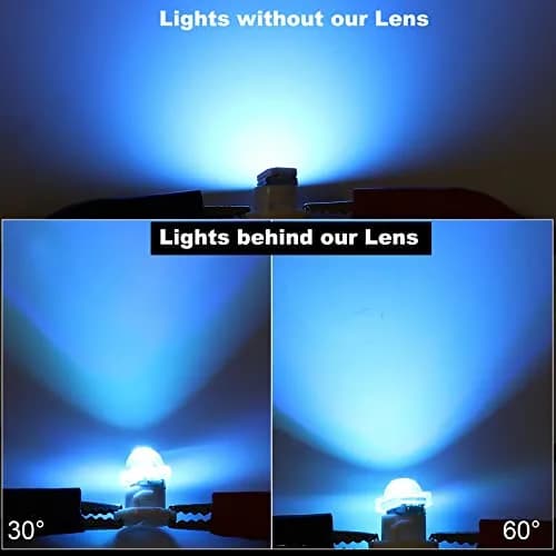 PATIKIL LED Convex Lens 30 Pack | 30 Degree Beam Acrylic Optical Lens for 5050 LED thumbnail 6