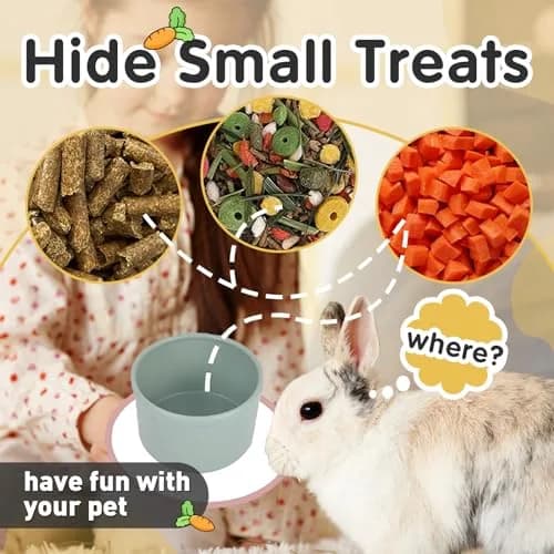 Iffitya 8 Pcs Stacking Cups for Rabbits | Colorful Bunny Toys for Small Animals, Nesting & Foraging thumbnail 3