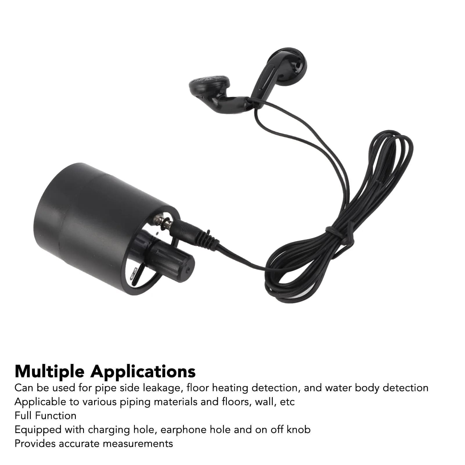 EBTOOLS Wall Pipe Leak Listen Detector with Amplifier & Earphone | 61mm x 35mm