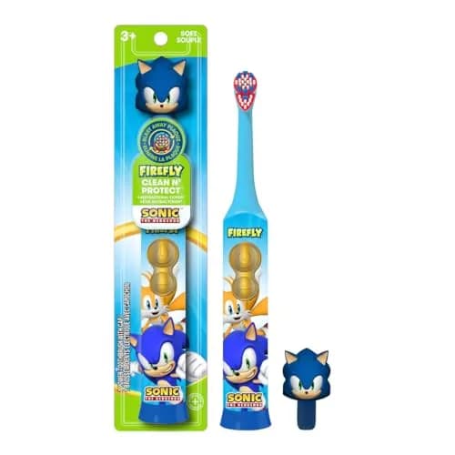 FIREFLY Sonic The Hedgehog Toothbrush 3-Pack | Battery Included, Ages 3+ thumbnail 1