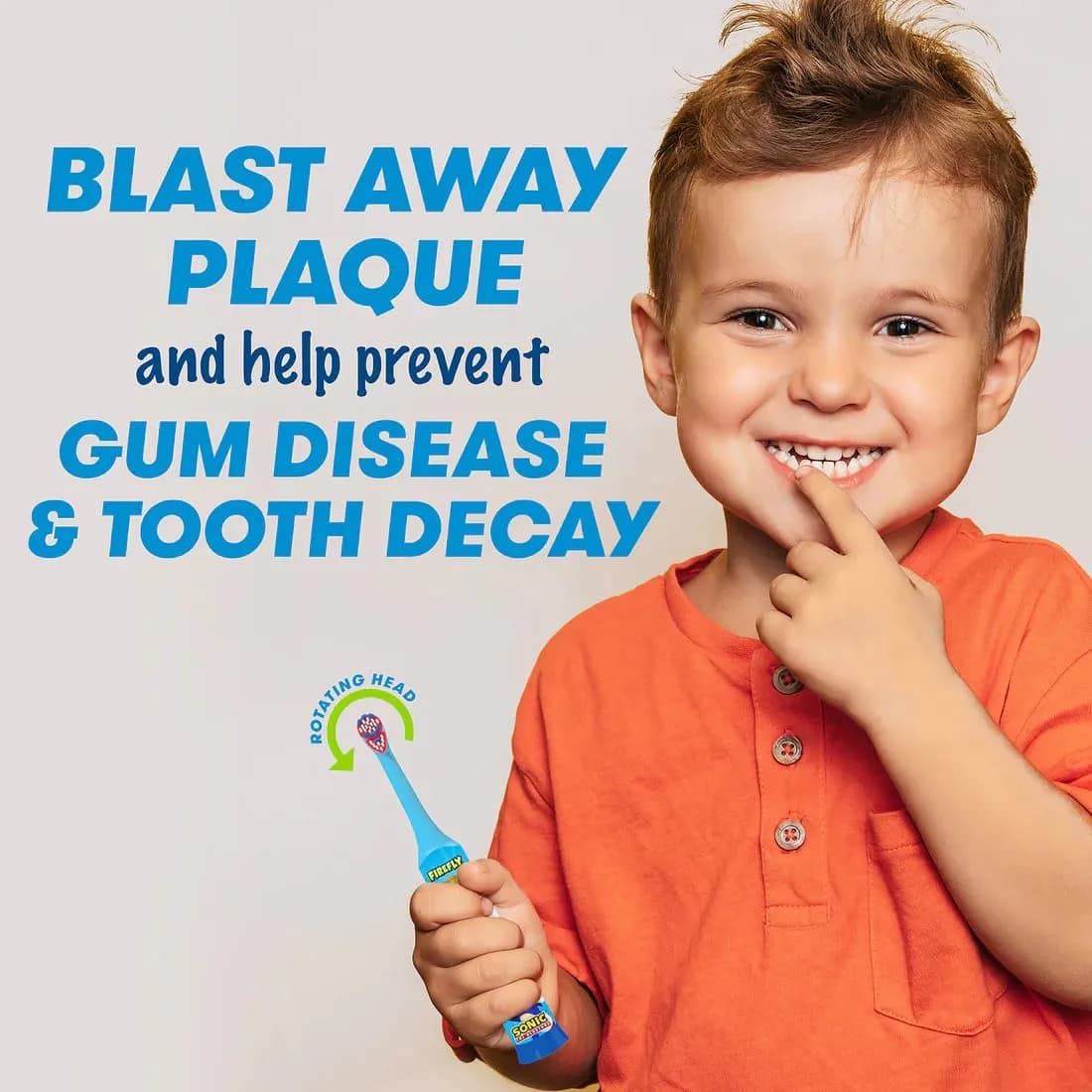 FIREFLY Sonic The Hedgehog Toothbrush 3-Pack | Battery Included, Ages 3+ - view 3