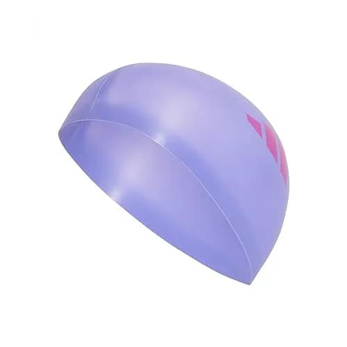 adidas Kids Swim Cap | Silicone Tear-Resistant One Size Violet/Pink thumbnail 1