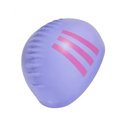 adidas Kids Swim Cap | Silicone Tear-Resistant One Size Violet/Pink thumbnail 2