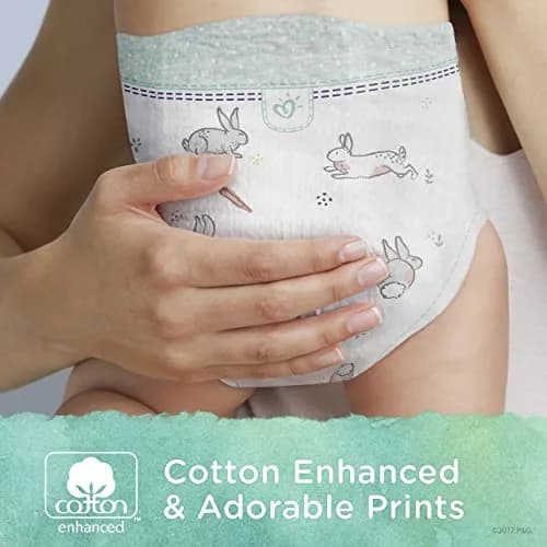 Pampers Pure Protection Diapers Newborn Hypoallergenic Premium Disposable Baby Diapers | Plant-Based & Chlorine-Free thumbnail 3