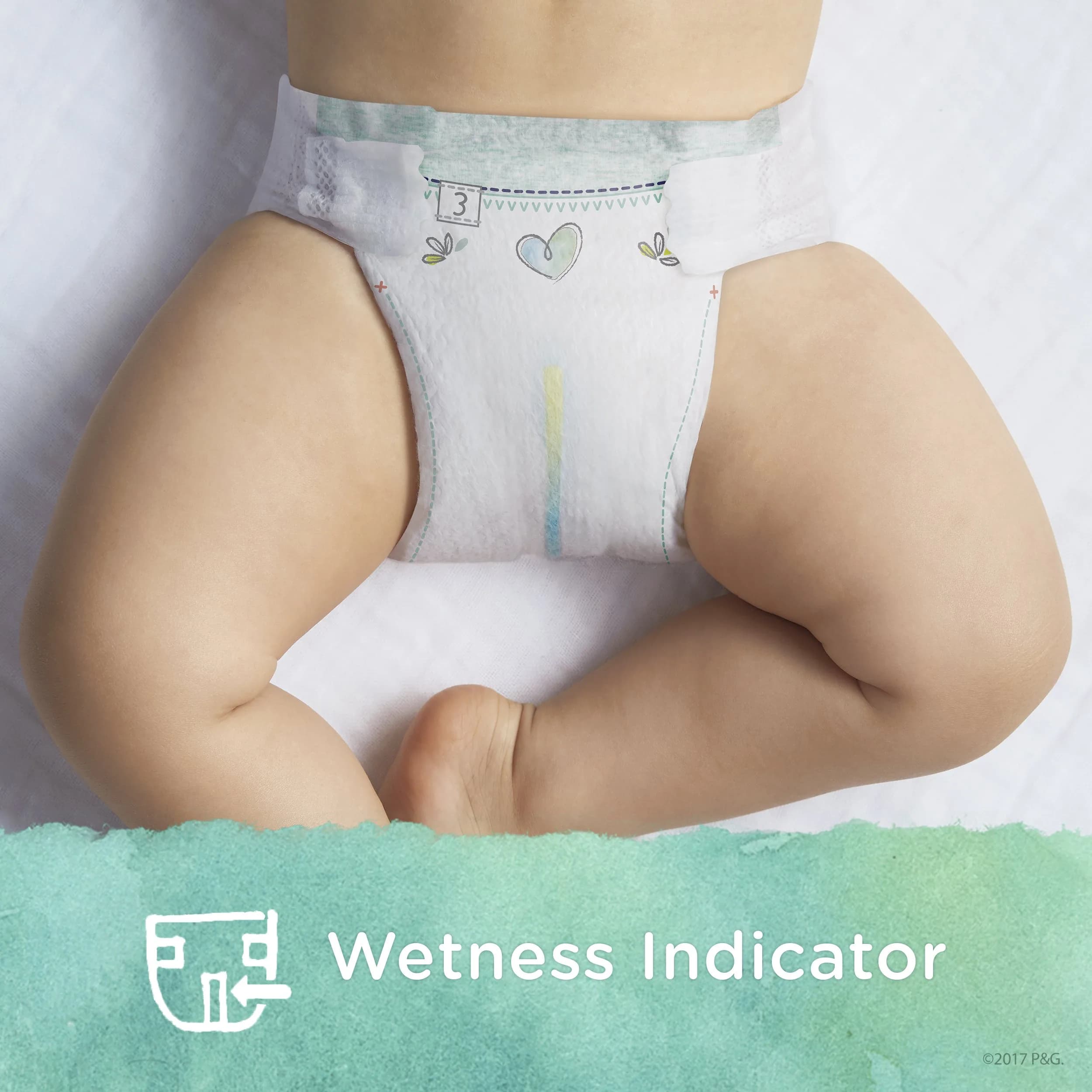 Pampers Pure Protection Diapers Newborn Hypoallergenic Premium Disposable Baby Diapers | Plant-Based & Chlorine-Free - view 4