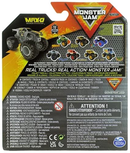 Monster Jam 2023 Spin Master 1:64 Diecast Truck Series 30 Max-D | Authentic Monster Jam Replica for Kids thumbnail 2