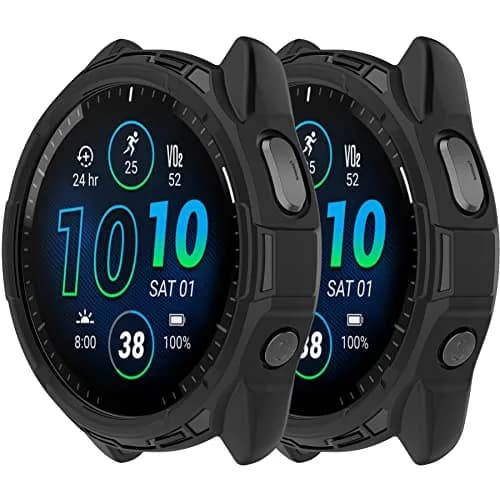 Chofit Soft TPU Case for Garmin Forerunner 965 | Black, 1 Unit thumbnail 1