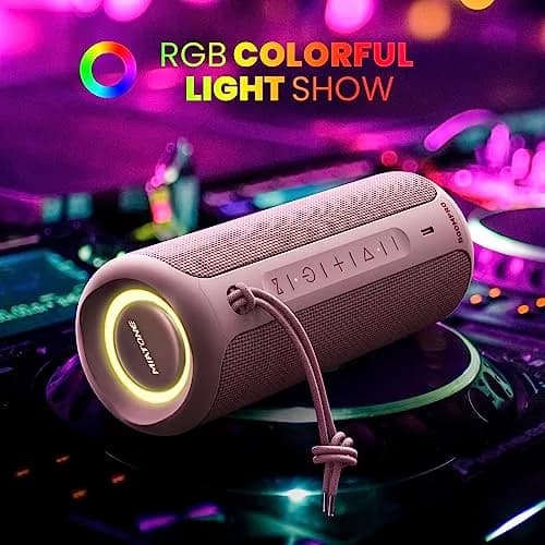MIATONE BOOMPRO Portable Bluetooth Speaker 36W Stereo Sound, 7.4 inch (19 cm) - Pink thumbnail 6