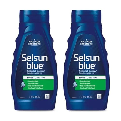 Selsun Blue Moisturizing Anti-dandruff Shampoo with Aloe 44 fl oz (22 fl oz Each) | Medicated Relief for Itchy Scalp thumbnail 1