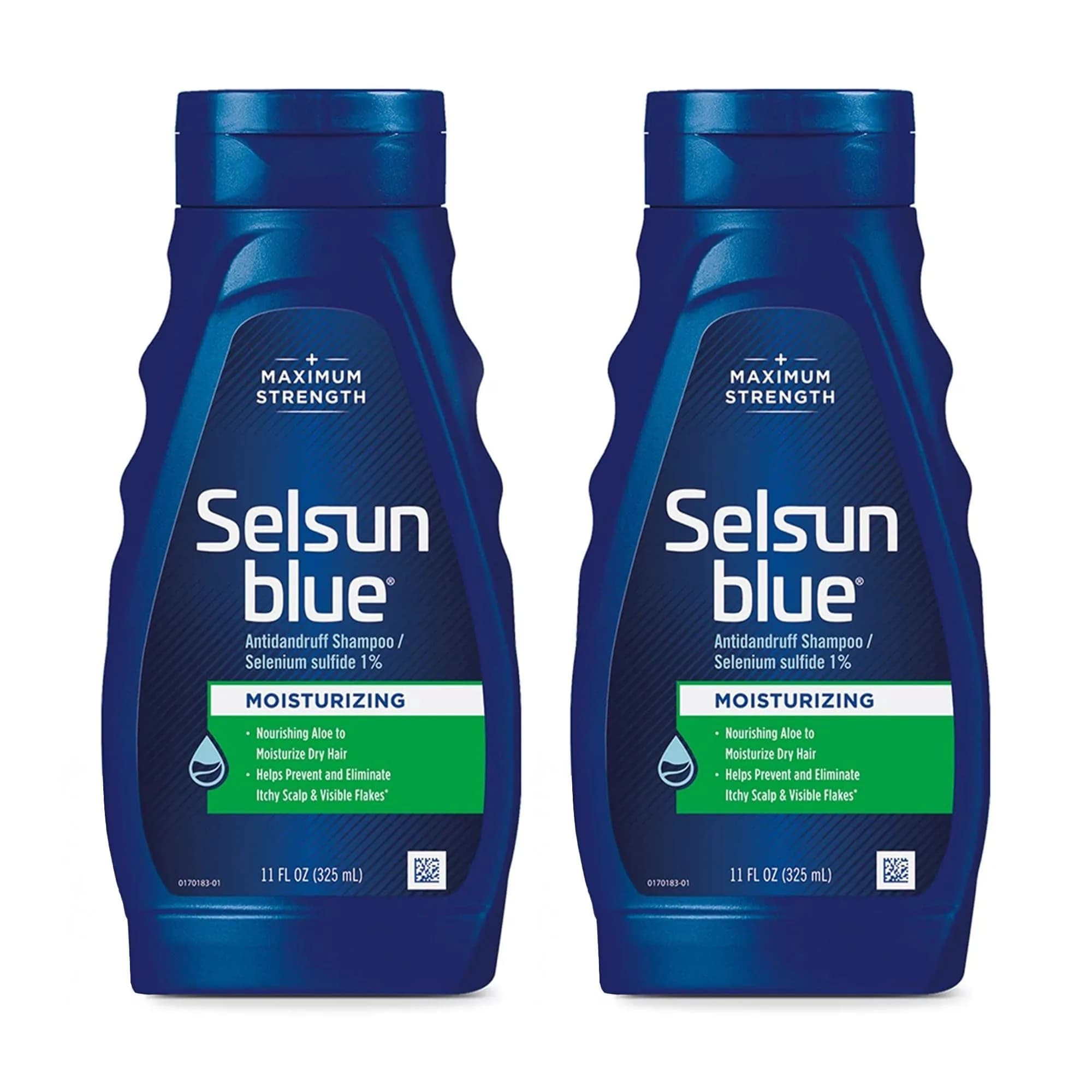 Selsun Blue Moisturizing Antidandruff Shampoo 325ml (11 fl. oz.) | Maximum Strength Scalp Treatment — 11 Fl Oz