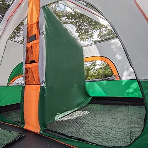 KTT Extra Large Tent 12 Person | Waterproof Cabin Design with 2 Bay Windows (14.1ft x 10ft x 6.58ft) thumbnail 5