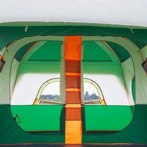 KTT Extra Large Tent 12 Person | Waterproof Cabin Design with 2 Bay Windows (14.1ft x 10ft x 6.58ft) thumbnail 8