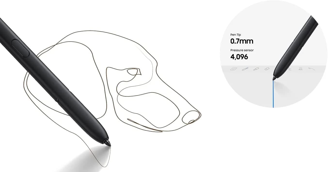 HGEAGER-T Replacement S Pen for Samsung Galaxy S23 Ultra (Cream) | Stylus Touch Pen - view 3