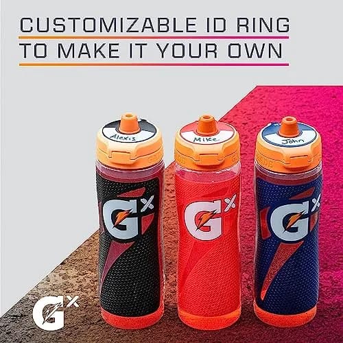 Gatorade Gx Glitched Frost Water Bottle 710ml (24oz) | Customizable Hydration Squeeze Bottle thumbnail 4