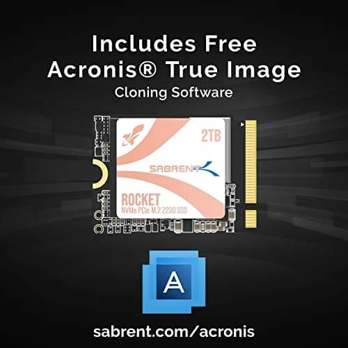 SABRENT Rocket Q4 2230 NVMe SSD 2TB (2TB) | PCIe Gen4 Internal SSD for Gaming Handhelds thumbnail 3