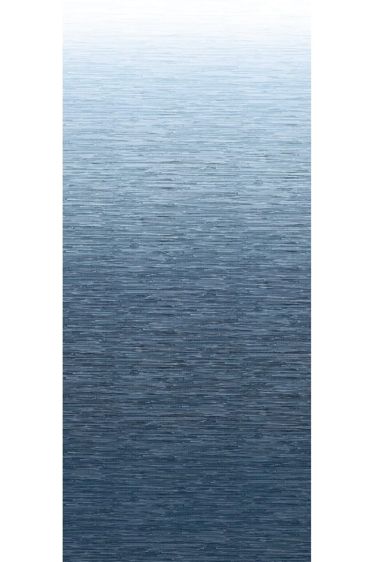 A-Street Prints Walls by Katie Hunt Into The Deep Dark Blue Ombre Wall Mural | Modern Blue Gradient with Textural Grasscloth Detailing — Blue